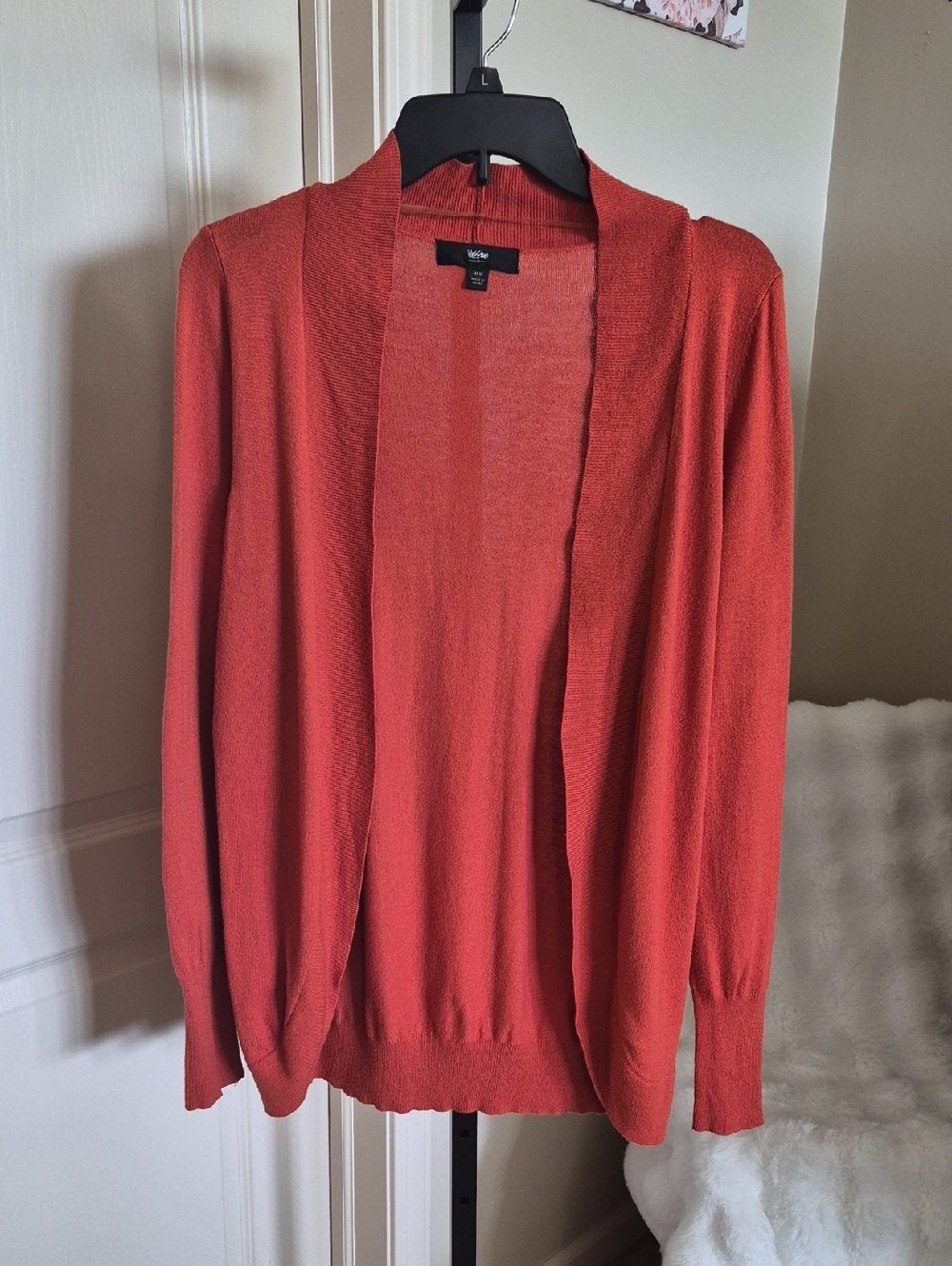 Mossimo Supply Co. Coral Open-Front Cardigan